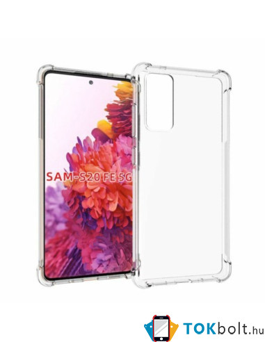 Rugalmas TPU tok Samsung Galaxy S20 FE készülékhez - ÁTTETSZŐ