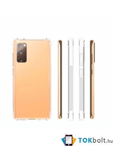 Rugalmas TPU tok Samsung Galaxy S20 FE készülékhez - ÁTTETSZŐ