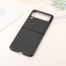Samsung Galaxy Z Flip3 5G karbon mintás tok - FEKETE