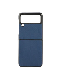 Samsung Galaxy Z Flip3 5G karbon mintás tok - KÉK