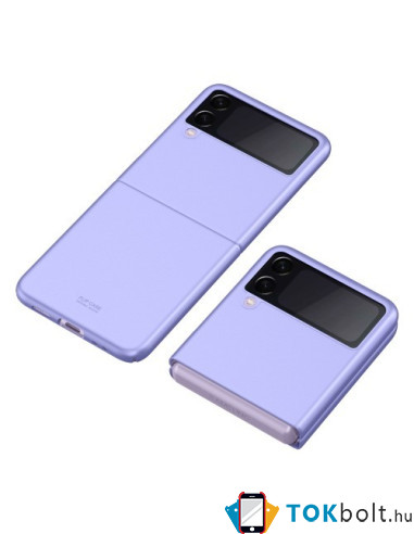 Műanyag hátlap tok Samsung Galaxy Z Flip3 5G készülékhez - LILA