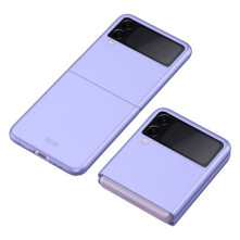 Műanyag hátlap tok Samsung Galaxy Z Flip3 5G készülékhez - LILA