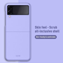 Műanyag hátlap tok Samsung Galaxy Z Flip3 5G készülékhez - LILA