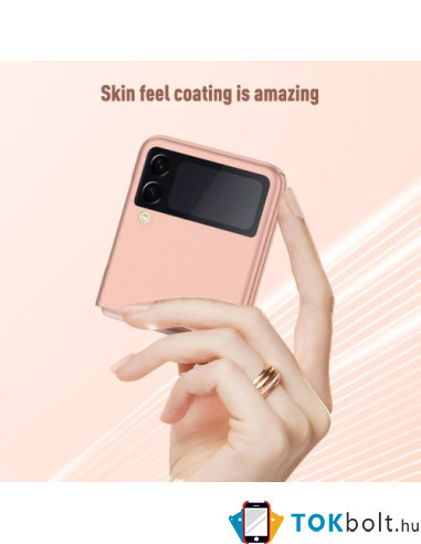 Műanyag hátlap tok Samsung Galaxy Z Flip3 5G készülékhez - LILA