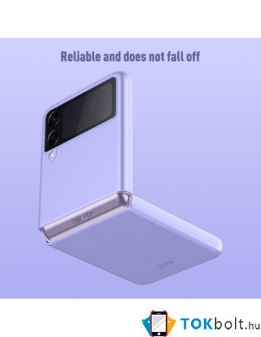Műanyag hátlap tok Samsung Galaxy Z Flip3 5G készülékhez - LILA