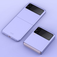 Műanyag hátlap tok Samsung Galaxy Z Flip3 5G készülékhez - LILA