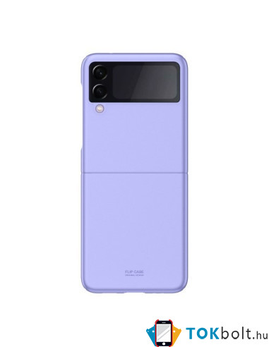 Műanyag hátlap tok Samsung Galaxy Z Flip3 5G készülékhez - LILA