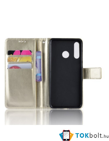 Oldalra nyíló tok Huawei P30 lite telefonhoz - ARANY