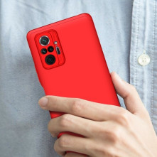 GKK három részes tok Xiaomi Redmi Note 10 Pro készülékhez - PIROS