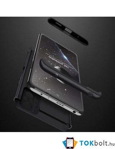 GKK három részes tok Xiaomi Redmi Note 10 Pro készülékhez - FEKETE