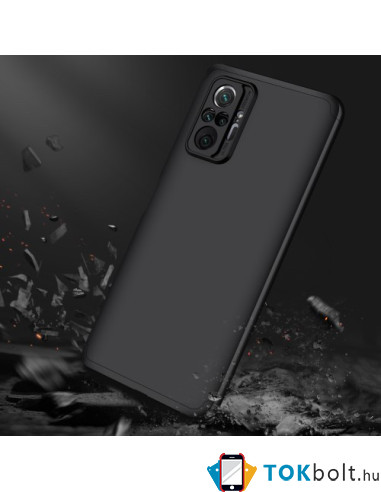 GKK három részes tok Xiaomi Redmi Note 10 Pro készülékhez - FEKETE