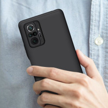 GKK három részes tok Xiaomi Redmi Note 10 Pro készülékhez - FEKETE