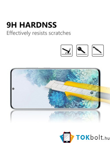 Kijelzővédő karcálló edzett üveg Samsung Galaxy S21 FE 5G típusú készülékhez - 1 db
