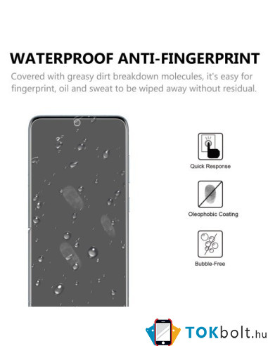 Kijelzővédő karcálló edzett üveg Samsung Galaxy S21 FE 5G típusú készülékhez - 1 db