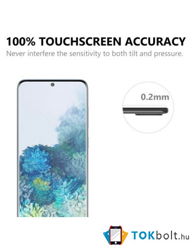 Kijelzővédő karcálló edzett üveg Samsung Galaxy S21 FE 5G típusú készülékhez - 1 db