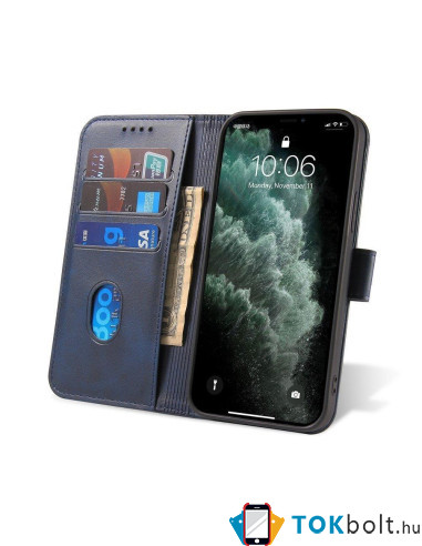 Oldalra nyíló tok Samsung Galaxy A52 4G/5G / A52s 5G telefonhoz - KÉK