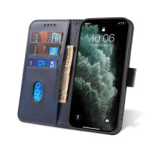 Oldalra nyíló tok Samsung Galaxy A52 4G/5G / A52s 5G telefonhoz - KÉK
