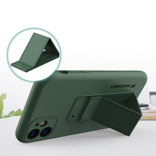 Wozinsky kitámasztható rugalmas TPU tok Samsung Galaxy A52s 5G / A52 5G / A52 4G készülékhez - FEKETE