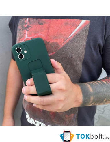 Wozinsky kitámasztható rugalmas TPU tok Samsung Galaxy A52s 5G / A52 5G / A52 4G készülékhez - FEKETE