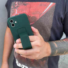 Wozinsky kitámasztható rugalmas TPU tok Samsung Galaxy A52s 5G / A52 5G / A52 4G készülékhez - FEKETE