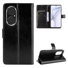 Oldalra nyíló tok Huawei P50 Pro telefonhoz - FEKETE
