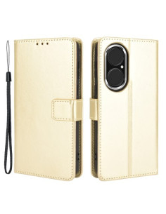 Oldalra nyíló tok Huawei P50 Pro telefonhoz - ARANY