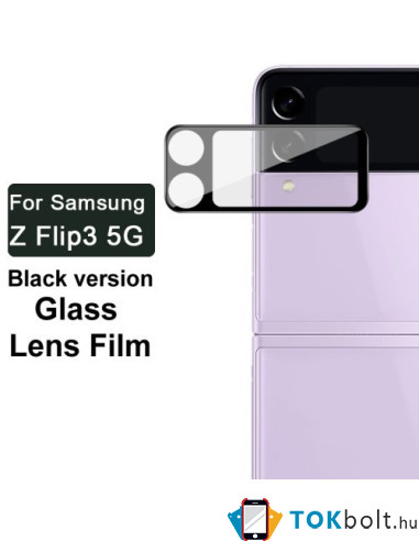 IMAK telefon kamera védő üveg Samsung Galaxy Z Flip3 5G típusú készülékhez - 1 db