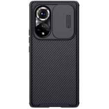 NILLKIN masszív tok kameravédővel Honor 50 Pro / Huawei nova 9 Pro készülékhez - FEKETE