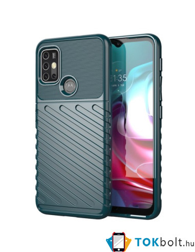 Rugalmas TPU tok Motorola Moto G10/G20/G30 készülékhez - ZÖLD