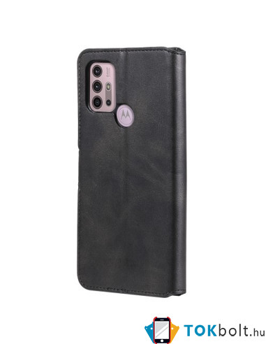 Oldalra nyíló tok Motorola Moto G10/G20/G30 telefonhoz - FEKETE