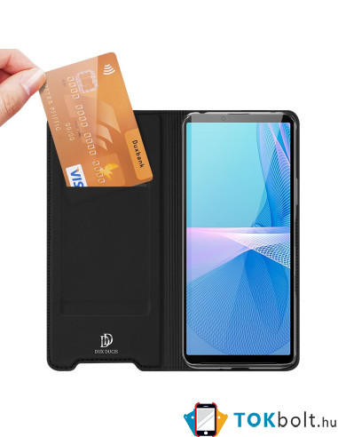 DUX DUCIS telefontok Sony Xperia 10 III készülékhez - FEKETE