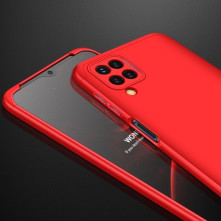 GKK három részes tok Samsung Galaxy A12 készülékhez - PIROS