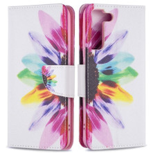 Oldalra nyíló mintás telefontok Samsung Galaxy S22 Plus 5G telefonhoz - SZÍNPALETTA