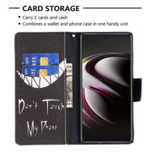 Oldalra nyíló mintás telefontok Samsung Galaxy S22 Ultra 5G telefonhoz - VIGYOR