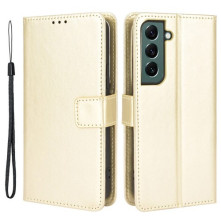 Oldalra nyíló tok Samsung Galaxy S22 Plus 5G telefonhoz - ARANY
