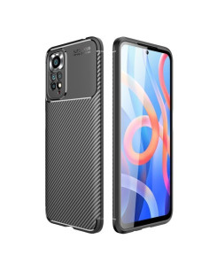 Xiaomi Redmi Note 11 4G karbon mintás tok - FEKETE