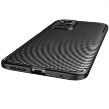 Xiaomi Redmi Note 11 4G karbon mintás tok - FEKETE