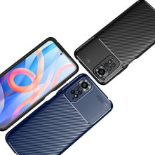 Xiaomi Redmi Note 11 4G karbon mintás tok - FEKETE