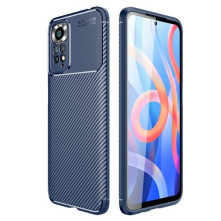 Xiaomi Redmi Note 11 4G karbon mintás tok - KÉK