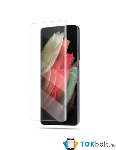 AMORUS kijelzővédő karcálló edzett üveg Samsung Galaxy S22 Ultra 5G típusú készülékhez - 1 db
