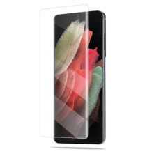 AMORUS kijelzővédő karcálló edzett üveg Samsung Galaxy S22 Ultra 5G típusú készülékhez - 1 db