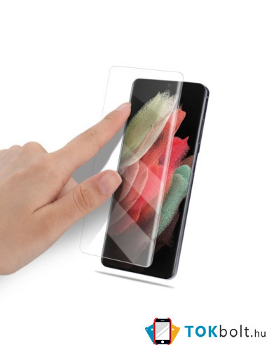 AMORUS kijelzővédő karcálló edzett üveg Samsung Galaxy S22 Ultra 5G típusú készülékhez - 1 db