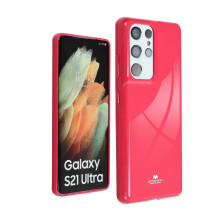 JELLY MERCURY rugalmas tok Samsung Galaxy S22 Ultra 5G készülékhez - PINK