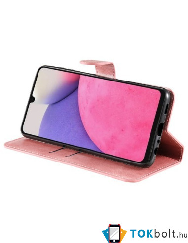 Oldalra nyíló tok Samsung Galaxy A33 5G telefonhoz - RÓZSAARANY