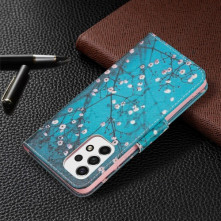 Oldalra nyíló mintás telefontok Samsung Galaxy A53 5G telefonhoz - TAVASZI VIRÁG