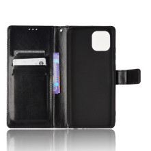 Oldalra nyíló tok Samsung Galaxy A03 telefonhoz - FEKETE