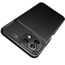 Xiaomi Mi 11 Lite karbon mintás tok - FEKETE