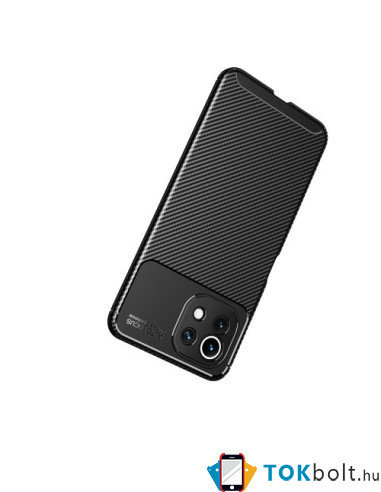 Xiaomi Mi 11 Lite karbon mintás tok - FEKETE