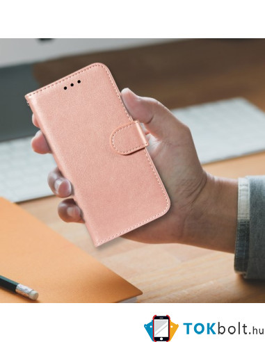 Oldalra nyíló tok Xiaomi Mi 11 Lite telefonhoz - RÓZSAARANY