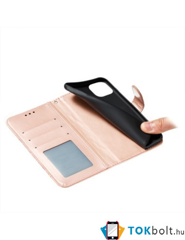 Oldalra nyíló tok Xiaomi Mi 11 Lite telefonhoz - RÓZSAARANY